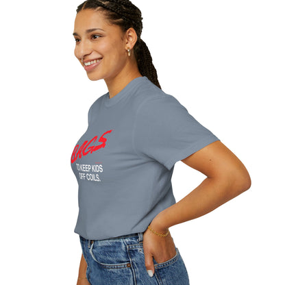 B.A.G.S. T-Shirt, Red & White Text