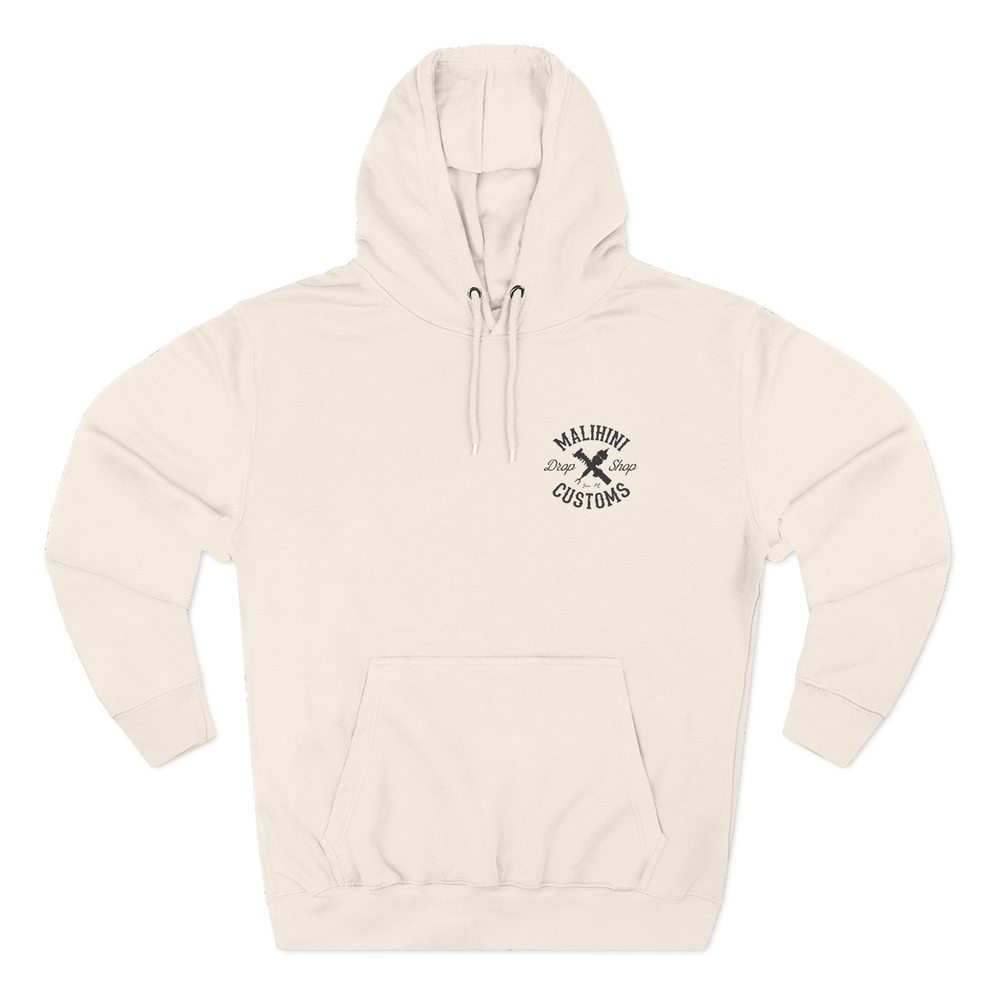 The Classic, Embroidered Black Logo Hoodie