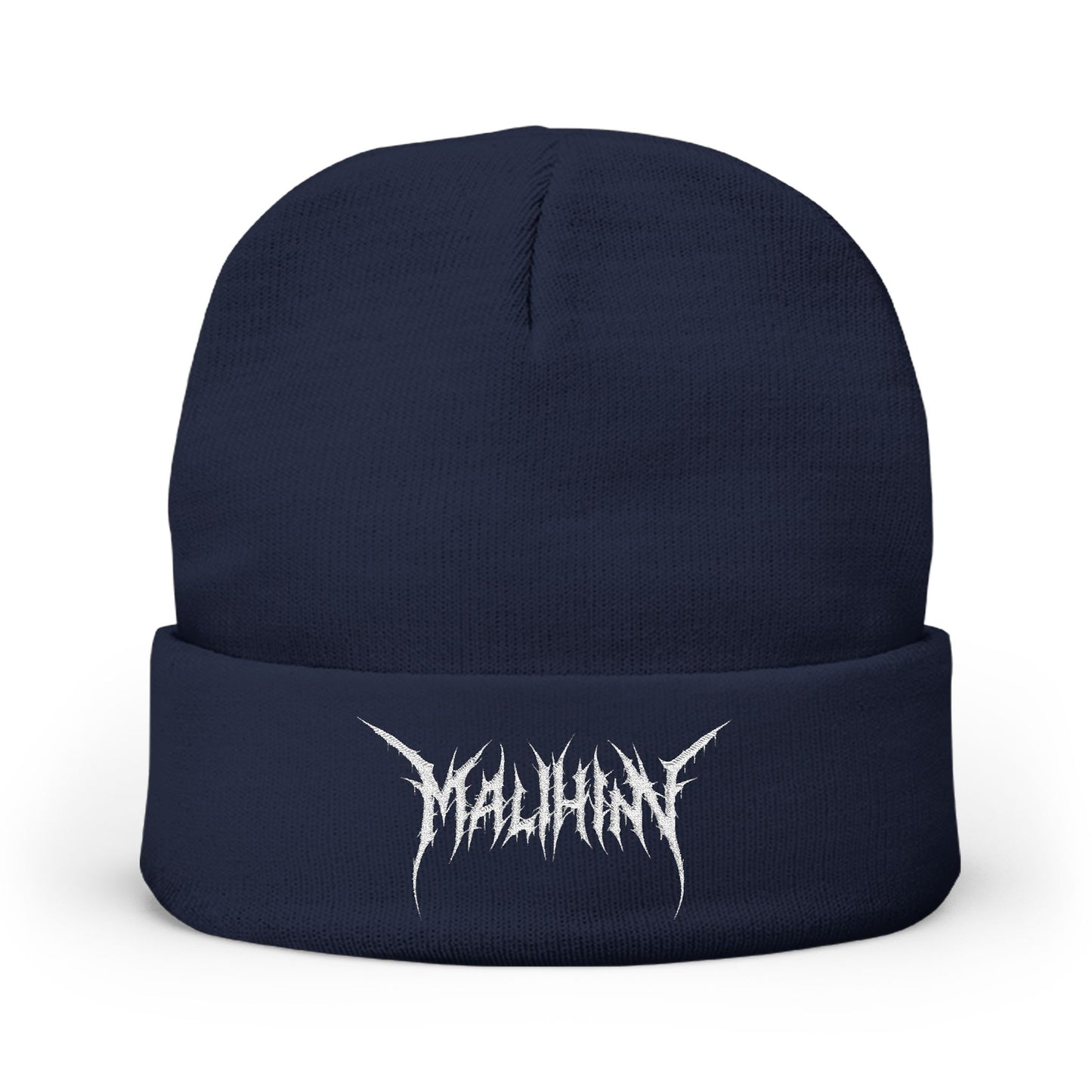 Screamy Music Knit Beanie, Embroidered Malihini Logo