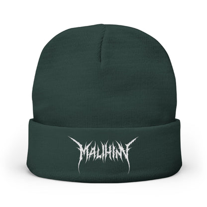 Screamy Music Knit Beanie, Embroidered Malihini Logo