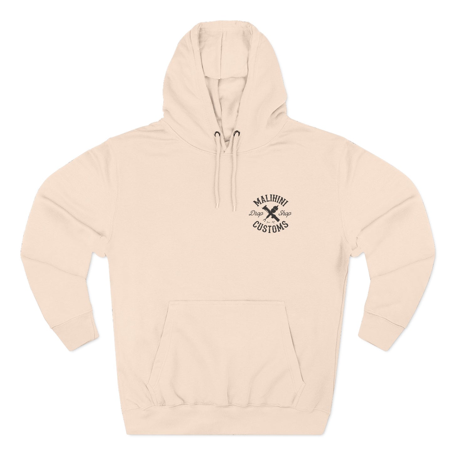 The Classic, Embroidered Black Logo Hoodie