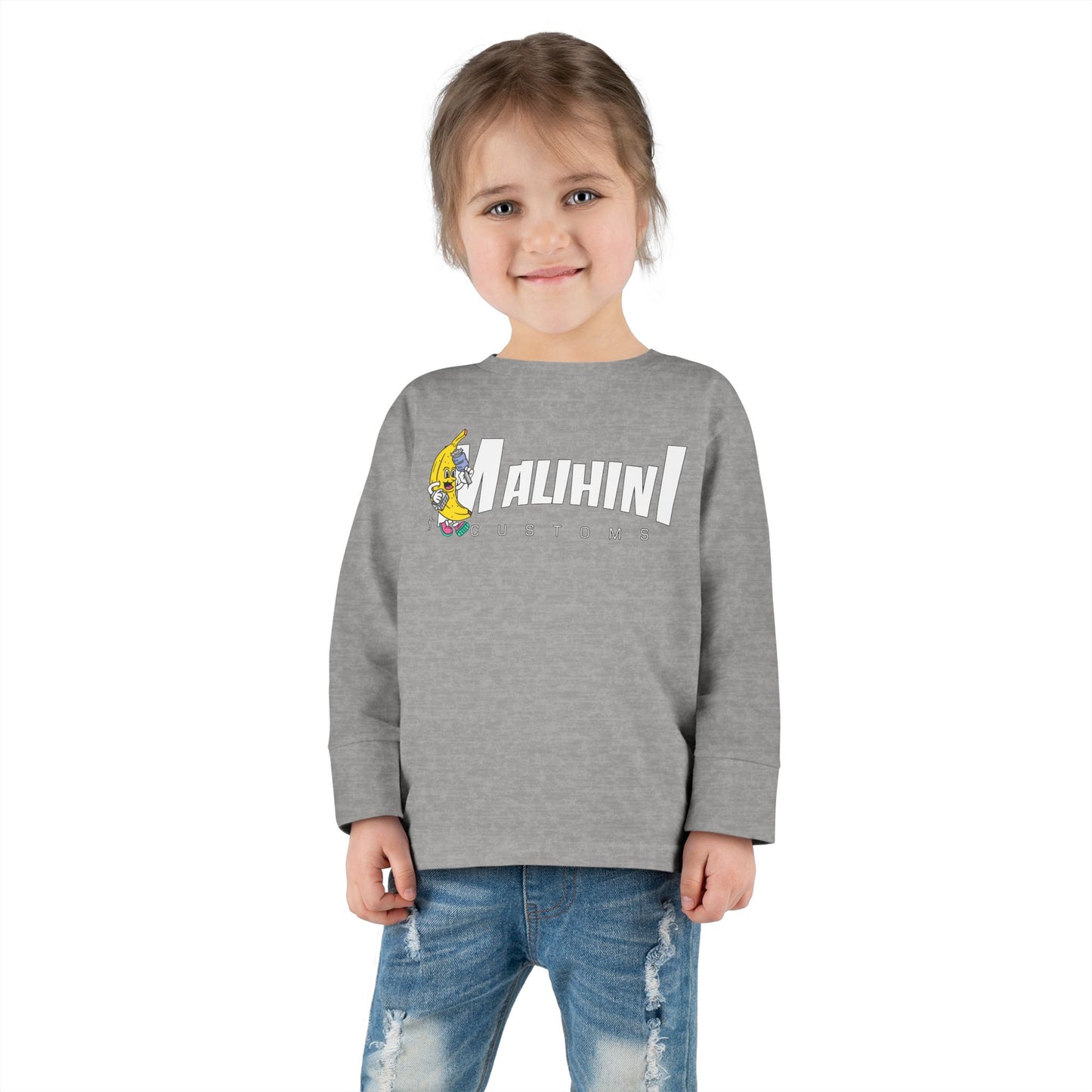 Toddler Long Sleeve Banana Hands Tee