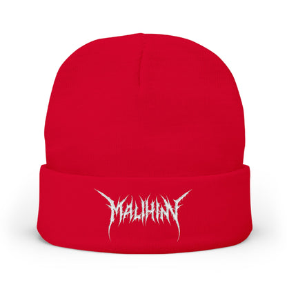 Screamy Music Knit Beanie, Embroidered Malihini Logo