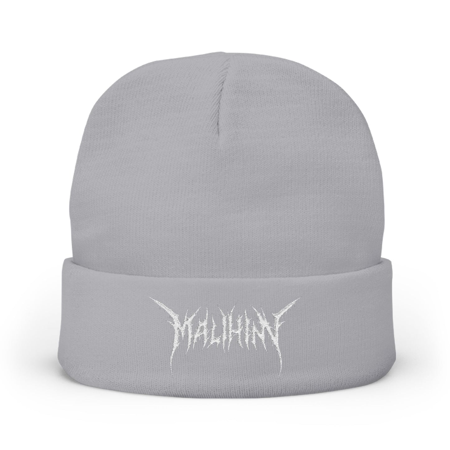 Screamy Music Knit Beanie, Embroidered Malihini Logo